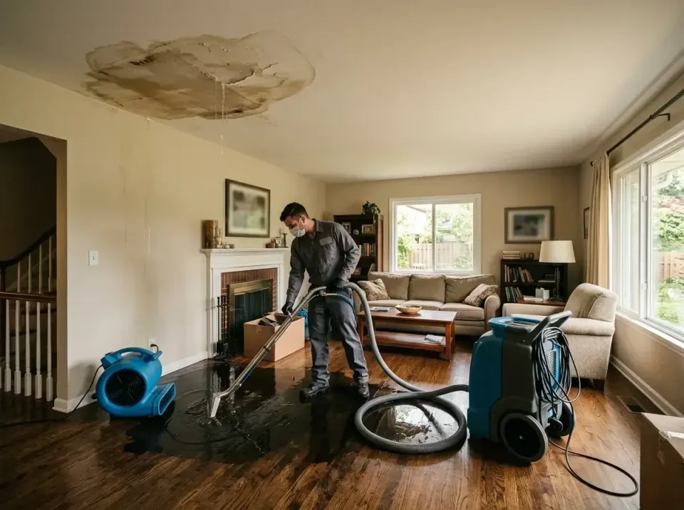 attic-pipe-burst-ceiling-drip-008 — frequently asked questions, Water Damage Restoration & Carpet Care in Brecksville, OH